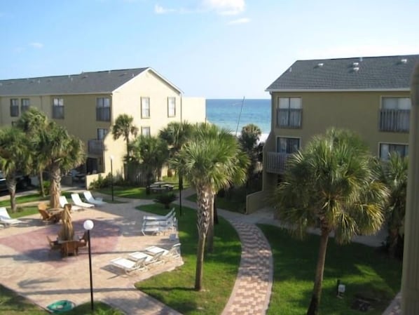 View of the Gulf from the third floor balcony