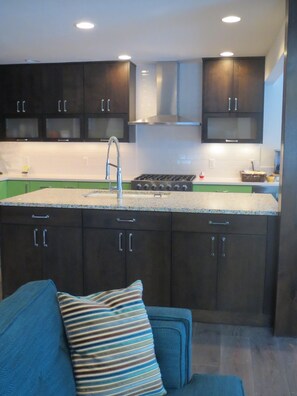 View of kitchen from Living Room