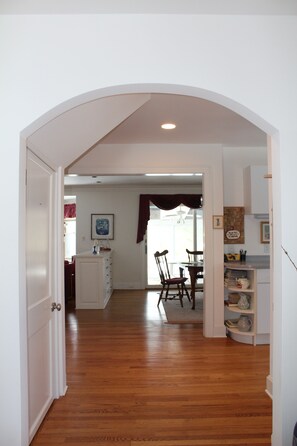 Front door entrance into home