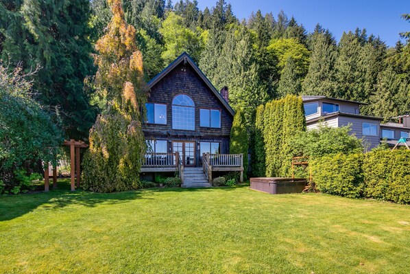 VIEW OF CABIN FROM WATER'S EDGE