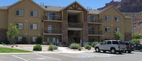 Top Right Unit, view from parking lot, this is Building 1