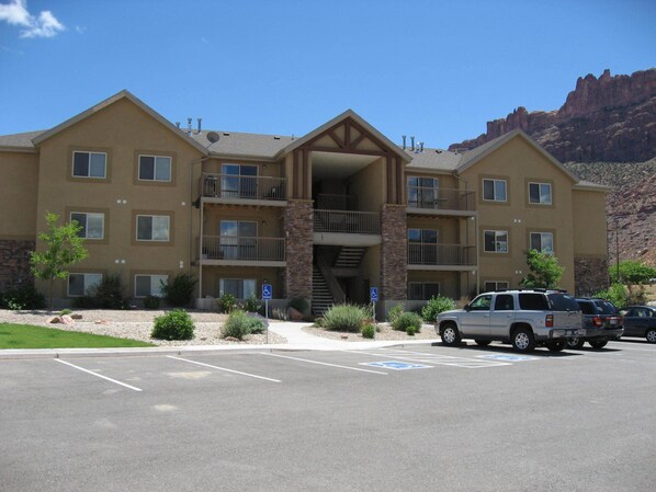 Top Right Unit, view from parking lot, this is Building 1