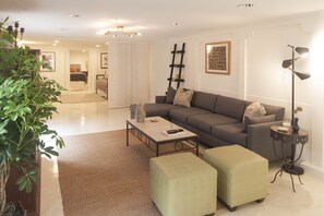 Living area with Bedroom beyond