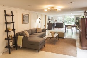 Living Area with Kitchen beyond