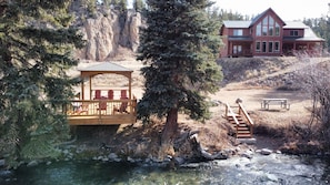 Riverfront property with a brand new cabana