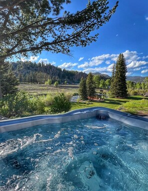 Hot tub with a view!