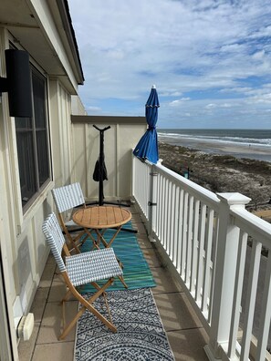 Balcony off the master bedroom. Best place for your morning coffee