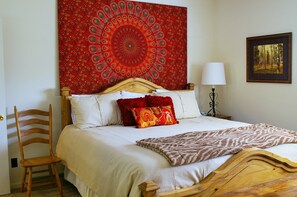 Master bedroom, king size memory foam mattress