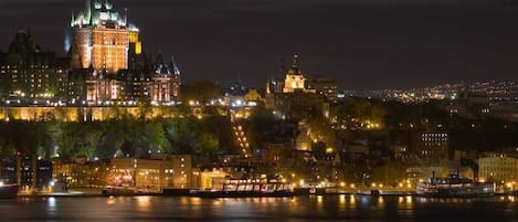 View from the terrace by night