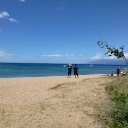 The beach in front of Honua Kai