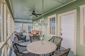 screened side porch