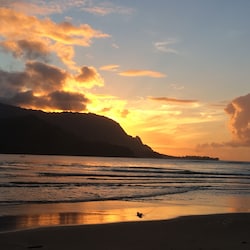 Sunset on Hanalei Bay