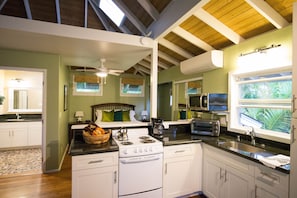 Fully stocked kitchen