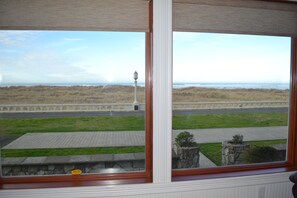 Great view from main level.  Stairs to the sand just 100' from front door.
