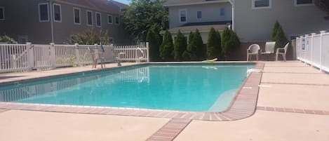 large pool shared between only six units