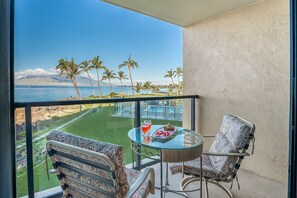 Enjoy your morning coffee on the Lanai.