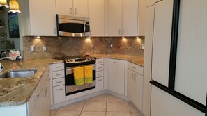 Fully outfitted kitchen
