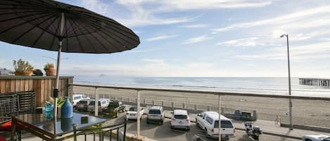 The front balcony and most of the condo have unbelievable ocean views