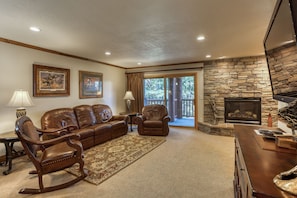 Socialize, read, watch HDTV, wireless internet and enjoy the mountain views!!