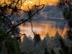 Sunset of Lake Gregory (taken from balcony)