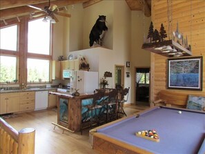 Full Kitchen and Pool Table Room