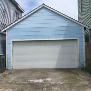 A two car garage which is extremely rare for a block form the beach!!!