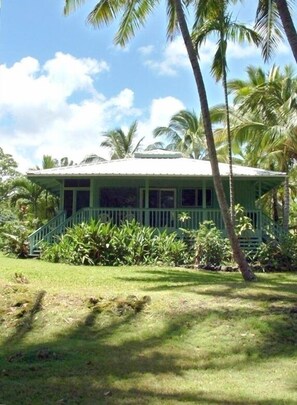 View of front of Cottage, Porch.