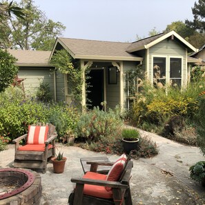 Cottage from fire pit