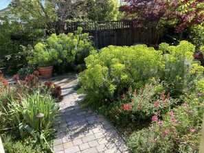 Cottage path to gate.