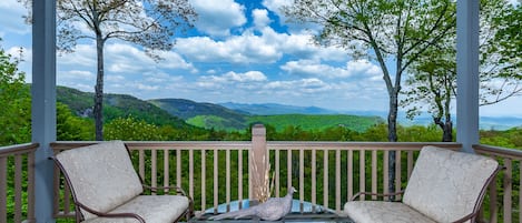 Long range Mountain View from top deck off main living area