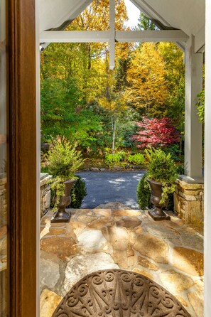 View out of front door