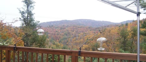 Long range view from the deck towards Blue Ridge Parkway