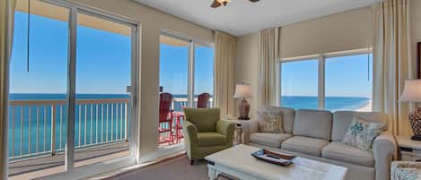 FLOOR TO CEILING windows - unobstructed views for MILES down beach!