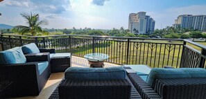 Golf course view from the lanai