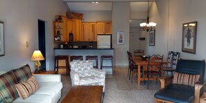 BC West Condo J4 living room and kitchen