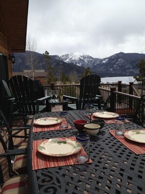 View from deck dining