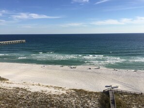 Gulf view with fishing pier