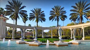 Main entrance to Emerald Island Resort