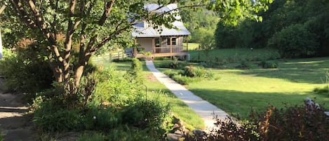 View of The Garden Cottage and our garden.