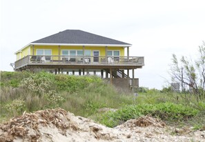 A view of of Barney's Beach House from the beach!