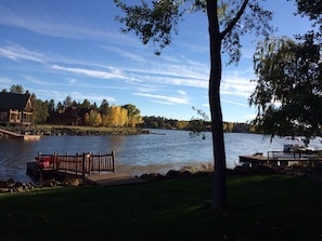 Rainbow Lake is perfect for fishing, canoeing, kayaking, and enjoying fall color