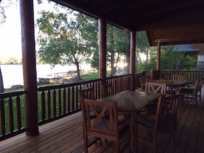 Enjoy a peaceful morning coffee or alfresco dining for 12 with great views