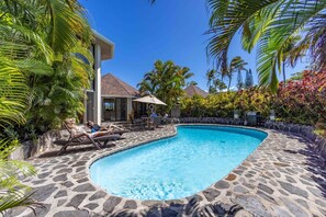 Private pool at The Waterfall House