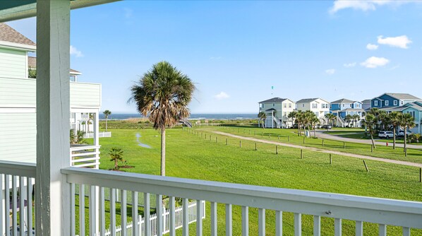 Relax on deck watching the pelicans fly overhead