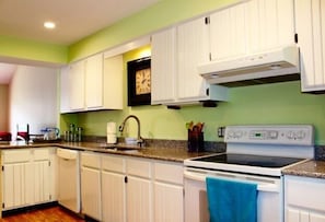 Kitchen, granite counters