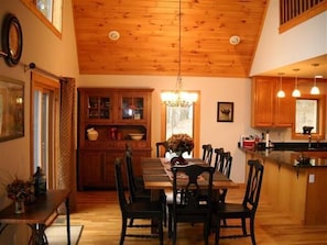 Dinning room that will seat 10-12, open floor plan to kitchen and living room