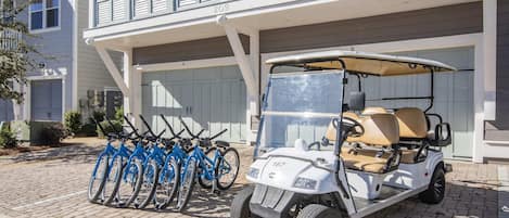 Six Bikes and Six Seater Golf Cart!