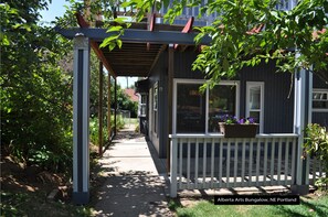 Your entry, door to the right on the breezeway.