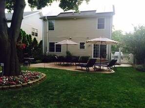 Great space for a cookout and roasting marshmallows after a fun day at the beach