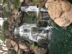 Waterfall mountain at the clubhouse 